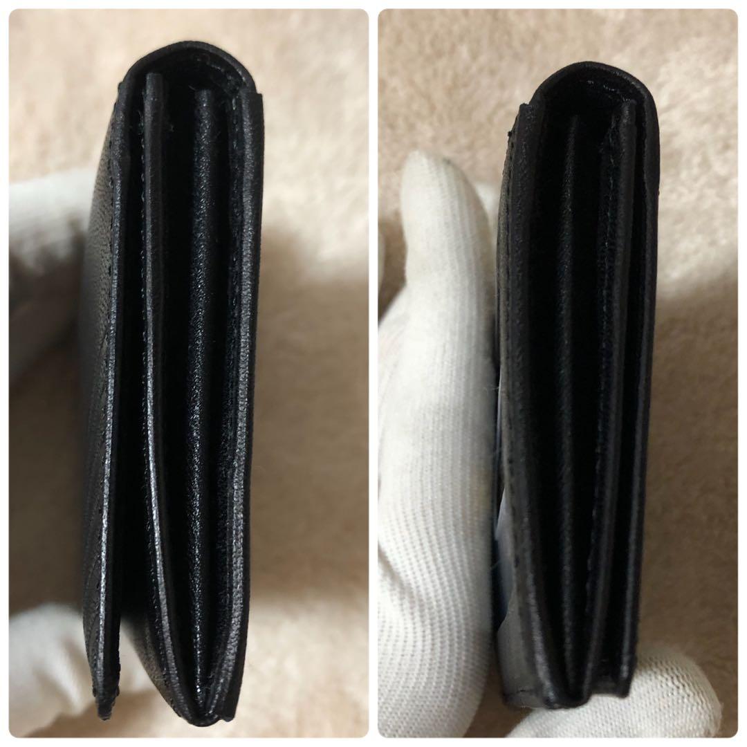 未使用　イブサンローラン　カードケース　ブラック　レザー　名刺入れ　IDケース