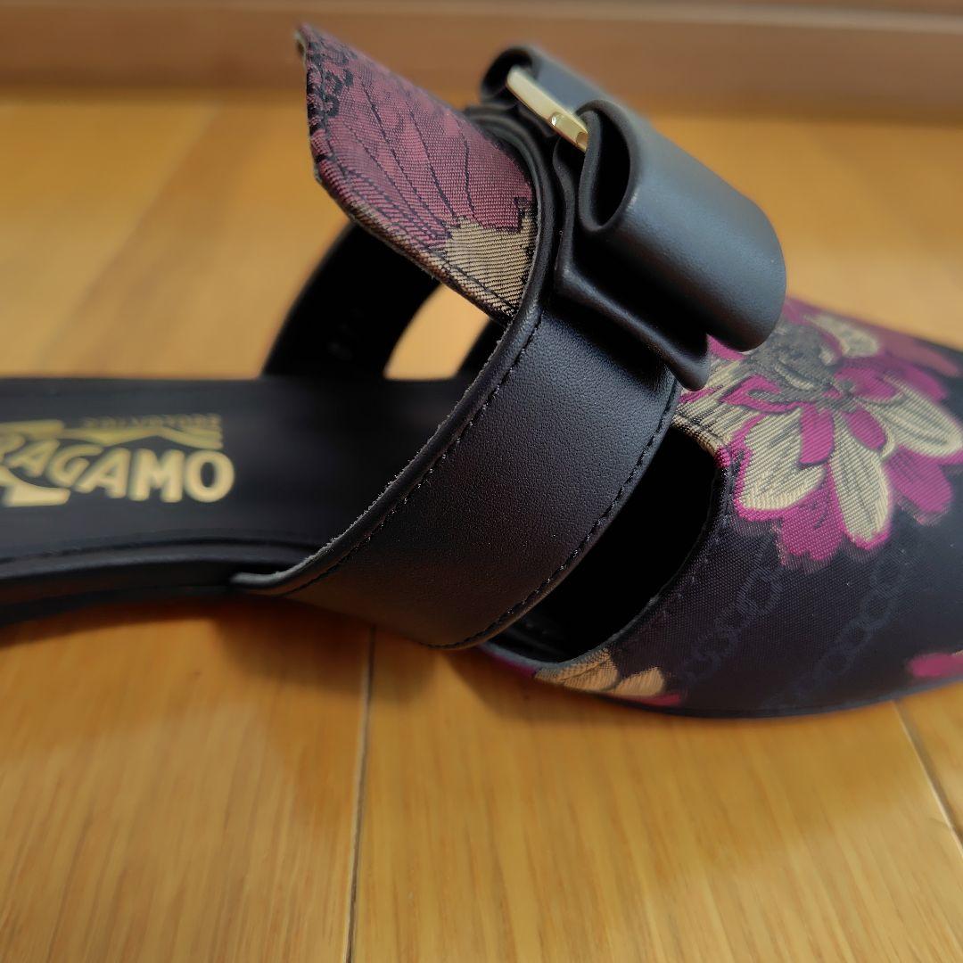 ✨️極美品✨️サルヴァトーレ フェラガモ ヴァラリボン　サンダルミュール送料無料