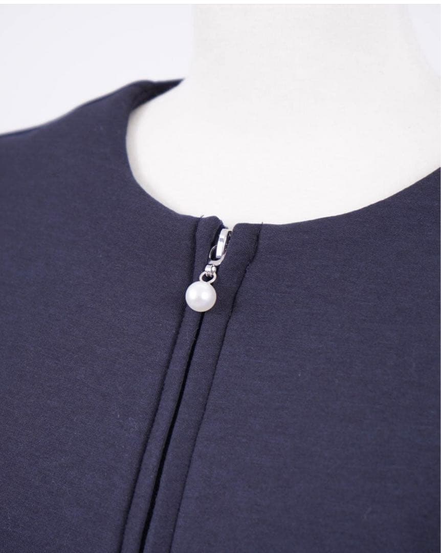 フルール 木本泉　2wayティアードジレコート　美品　パール　学校行事　お受験