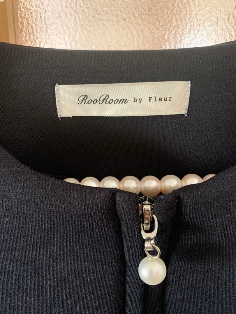 フルール 木本泉　2wayティアードジレコート　美品　パール　学校行事　お受験