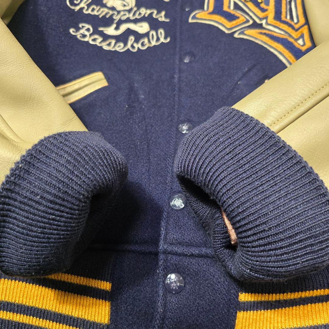 STYLE EYES M品番 90s メルトン×レザー スタジャン