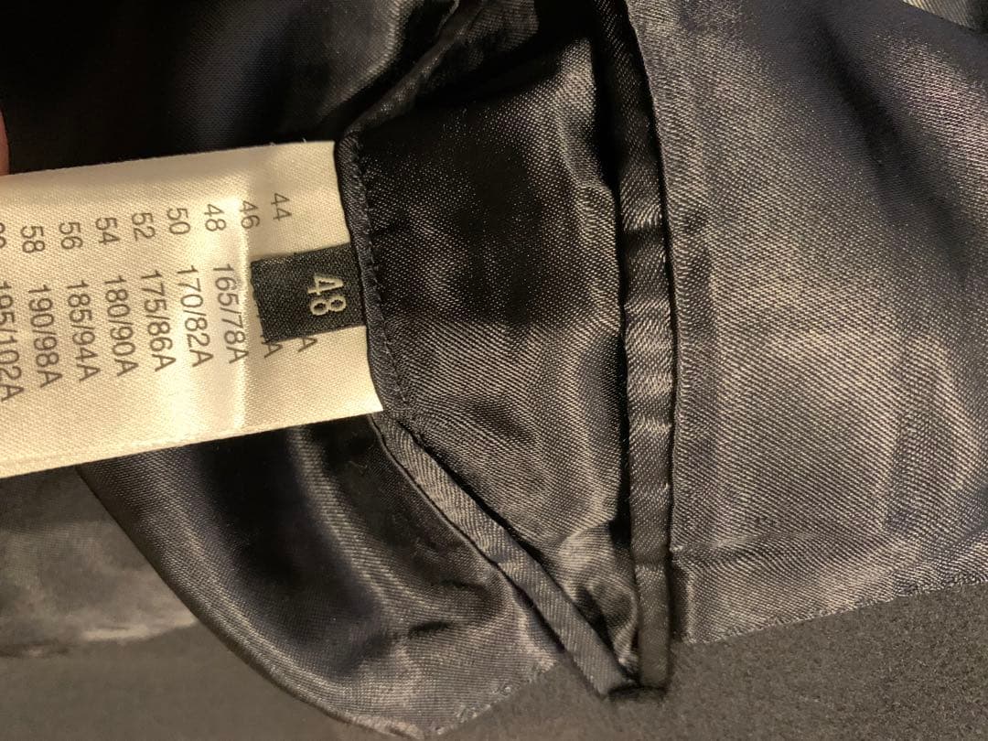 ダンヒル　dunhill ピーコート　ネイビー　イタリア製　サイズ48 カシミヤ