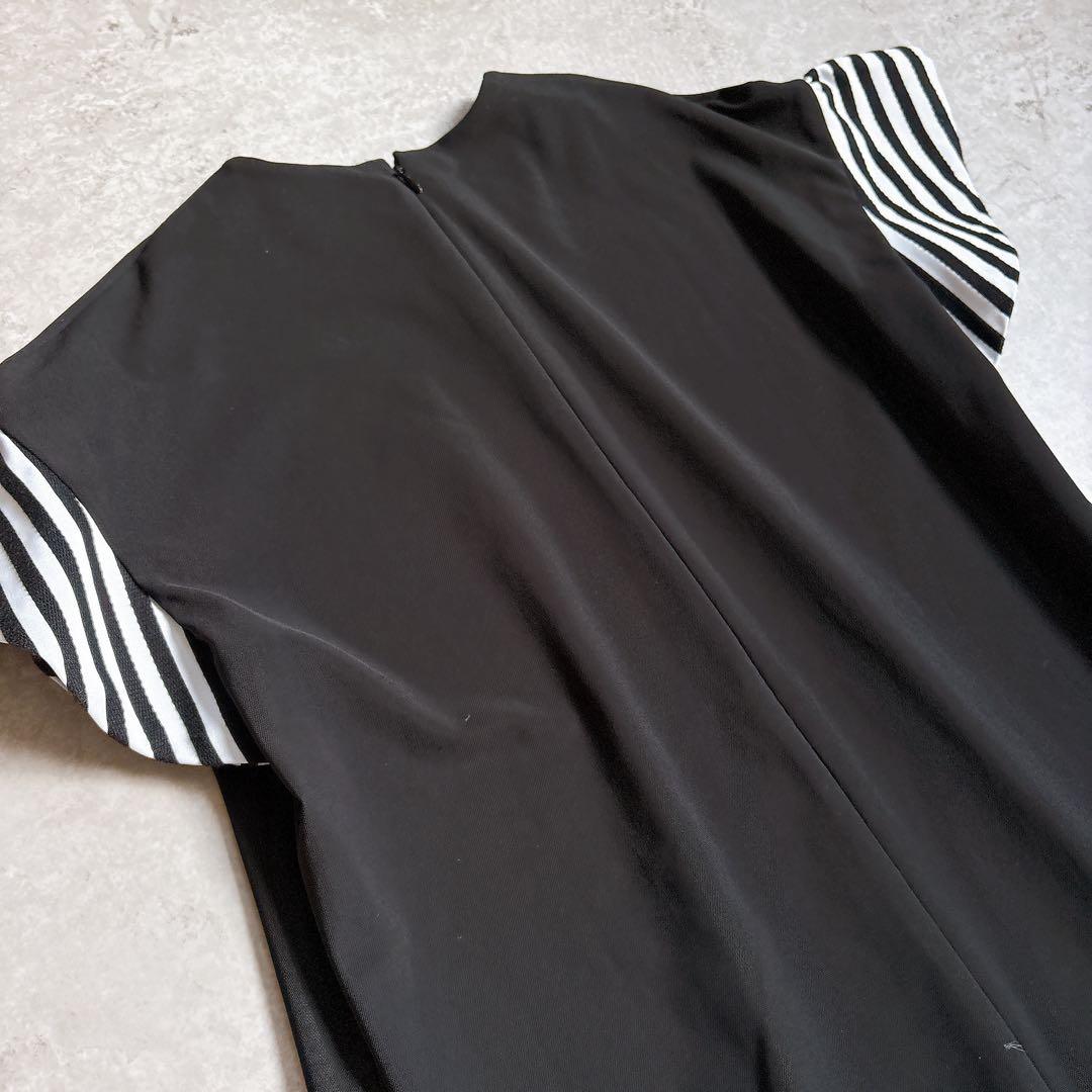 美品✨23ssボーダーズアットバルコニー　ペプラムワンピース　結婚式　黒　36