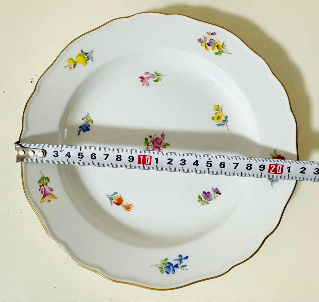 マイセン スキャタードフラワー 散らし小花 プレート 深皿 8枚