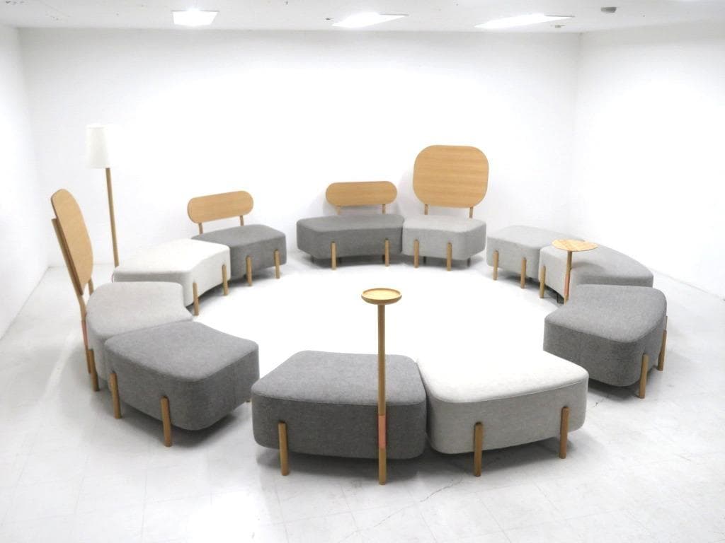 展示品　カリモク　ドラドラ　北欧　オーク材　ソファ ラウンジチェア　カフェ　北欧