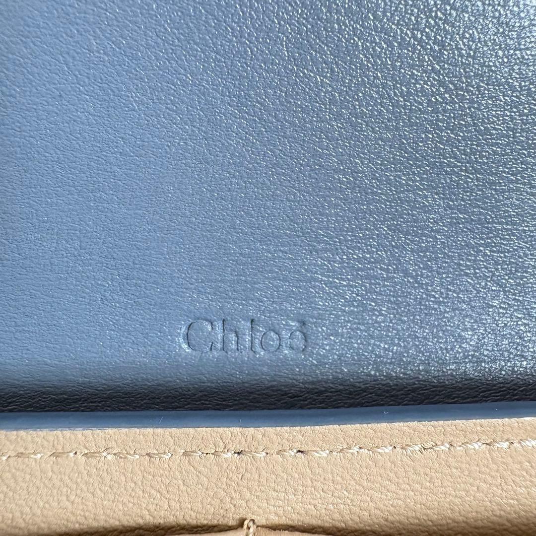 Chloe aby アビー　レザーロングウォレット　南京錠チャーム
