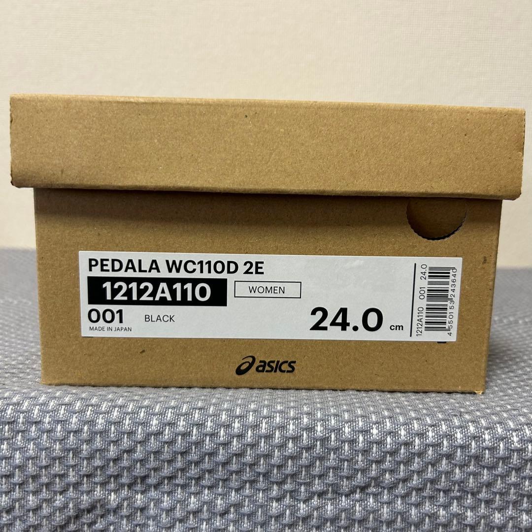 【新品】アシックスウォーキング ぺダラ パンプス 24cm ブラック 黒