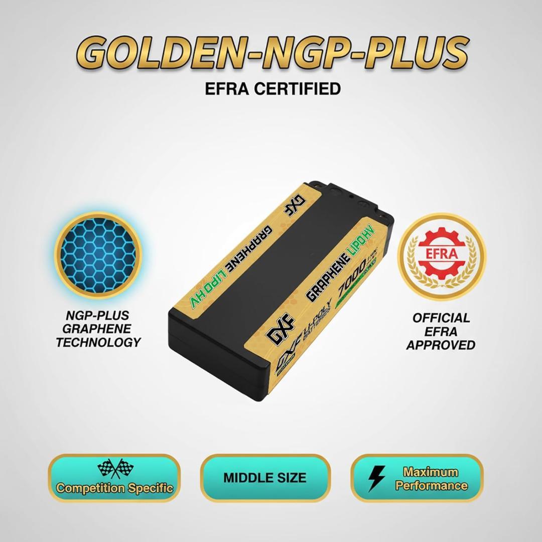 新品⭐️DXF 2S 7.6V 150C 7000mAh 中型リポバッテリー②