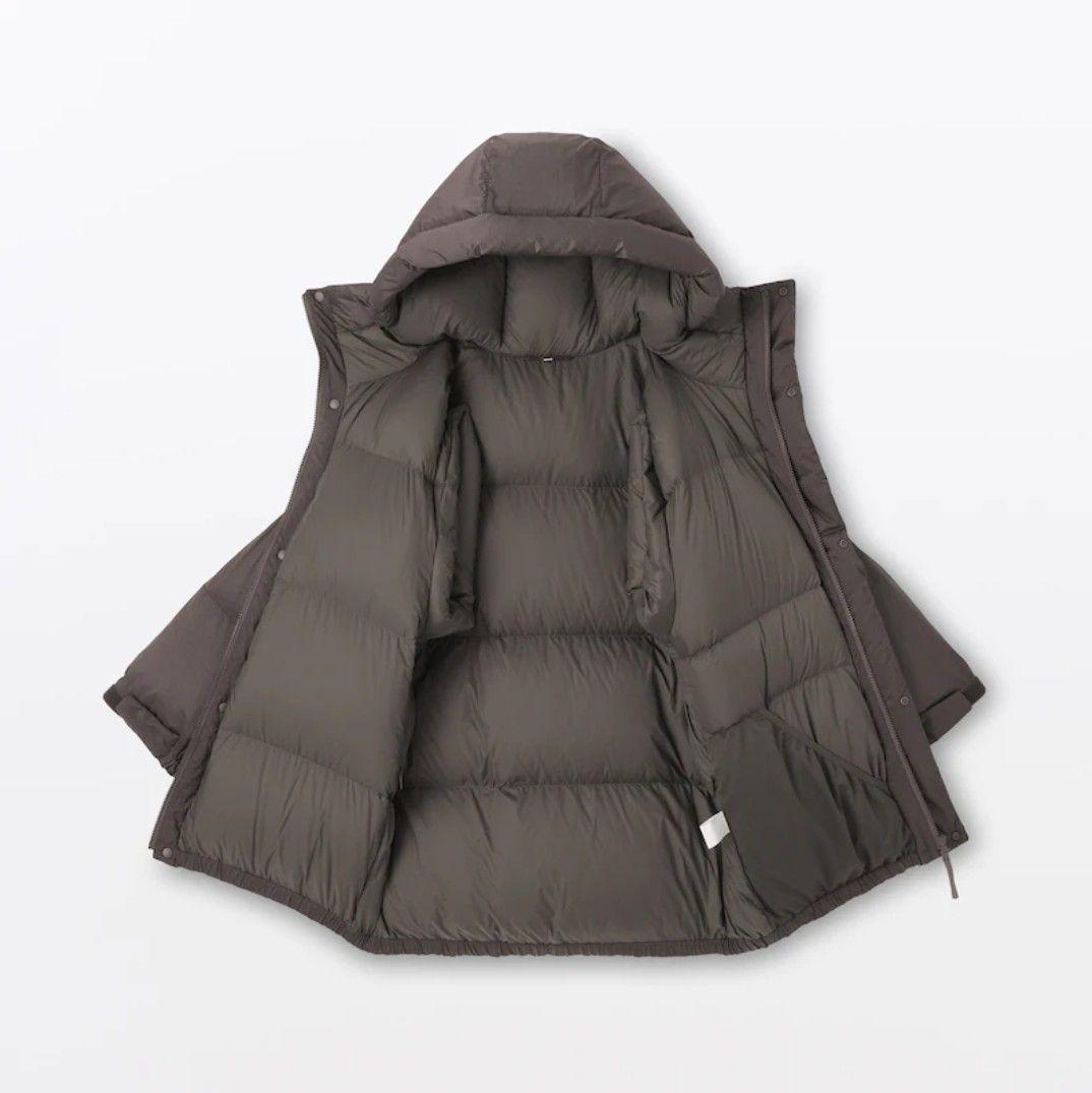 無地ラボ 紳士ダウンジャケット Lサイズ ダークモカブラウン