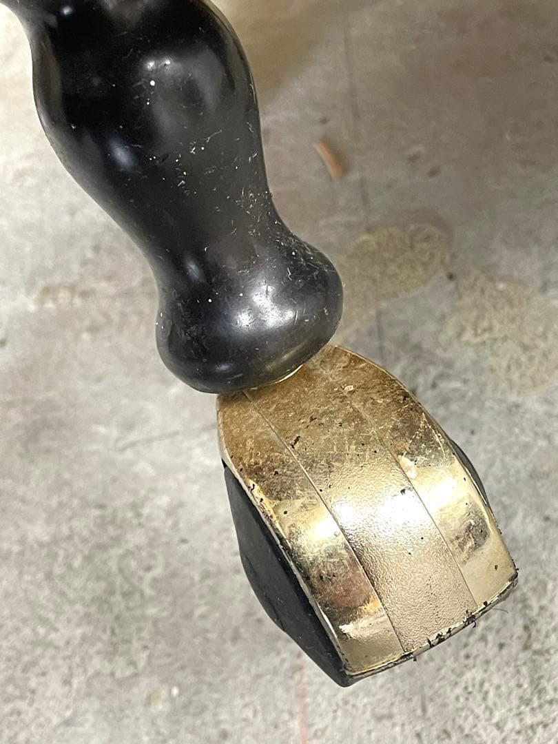 イタリー製 サービスワゴン 二段式サイドテーブル 象嵌 アンティーク