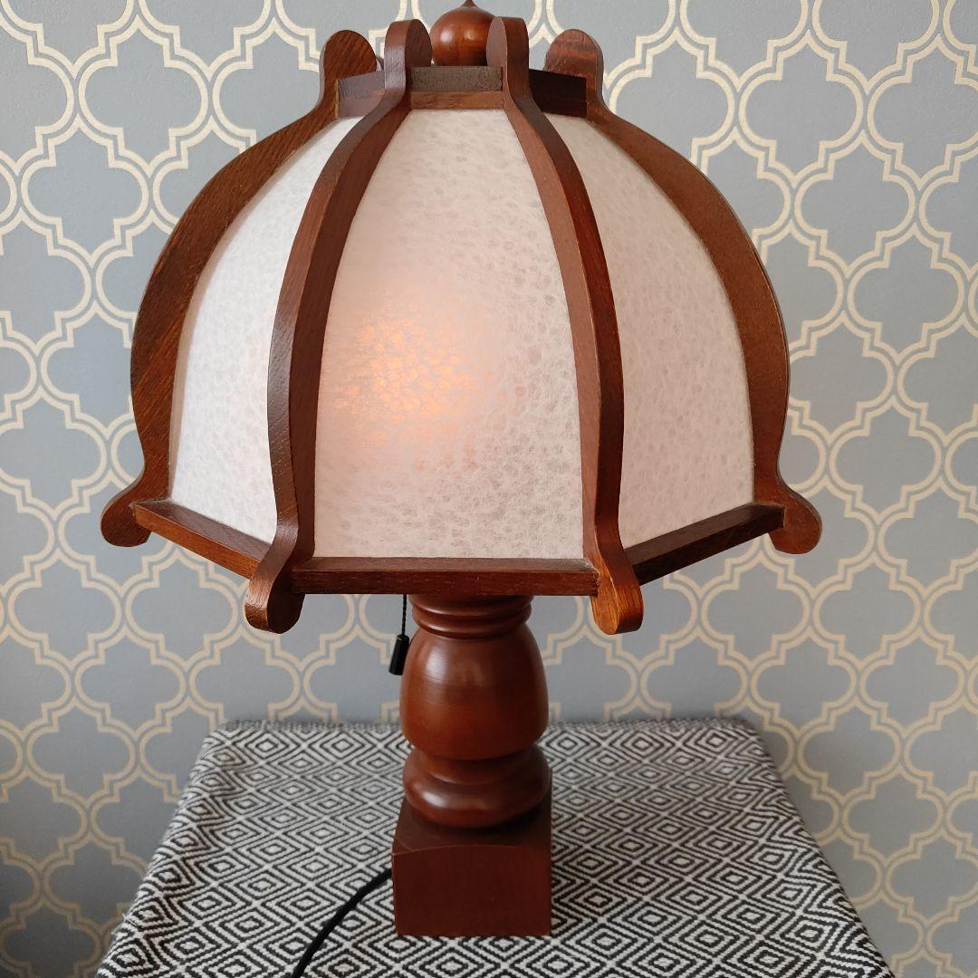 美品　レア北海道民芸家具店　レトロなアンティークランプ