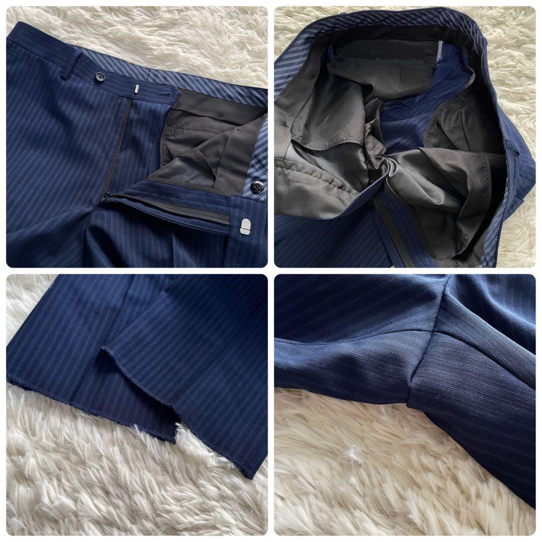 未使用保管品✨タカキュー　ビジネススーツ　セットアップ　青紺　XL