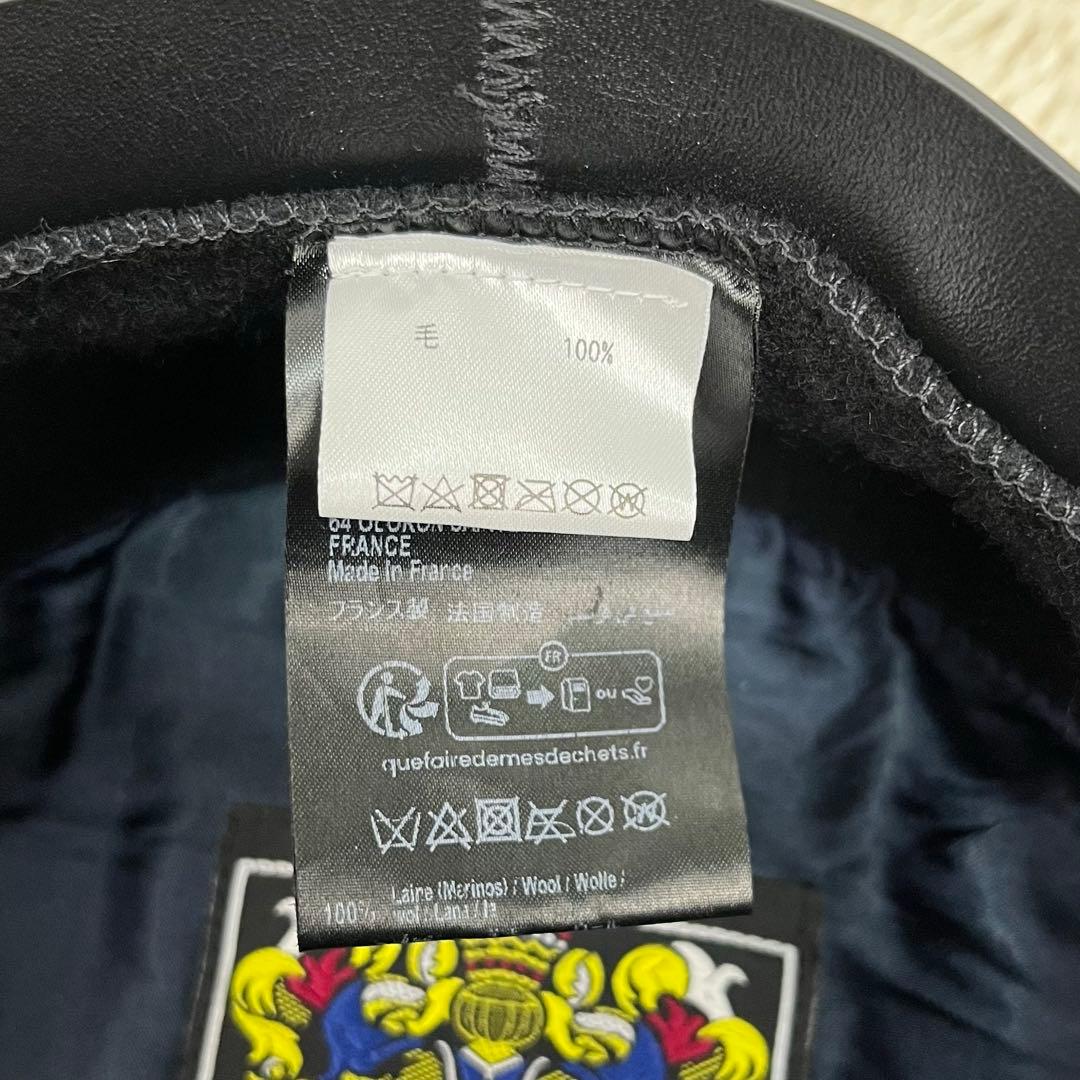 LAULHÈRE ロレール　ベレー帽　ERIDAN エリダン　ウール　本革　黒