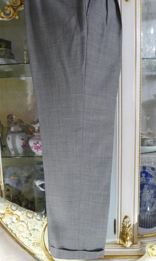 ヴィンテージ❣メンズ【ヴェルサーチ】グレーカラー2タックパンツ＆WJKスーツ●