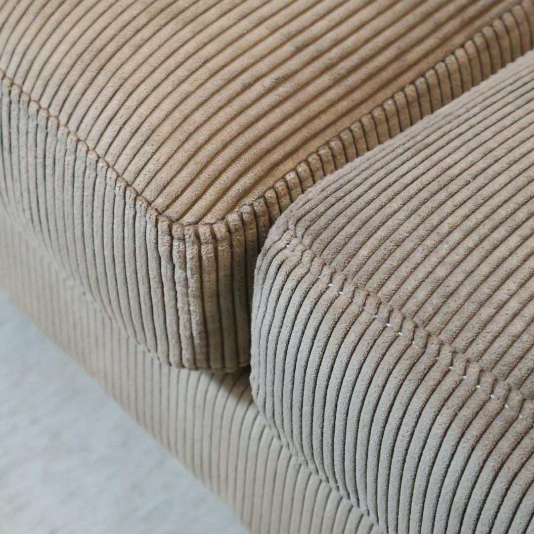 クラッシュゲート GRESS 2人掛けソファ 右肘 ジャガード ベンチソファー