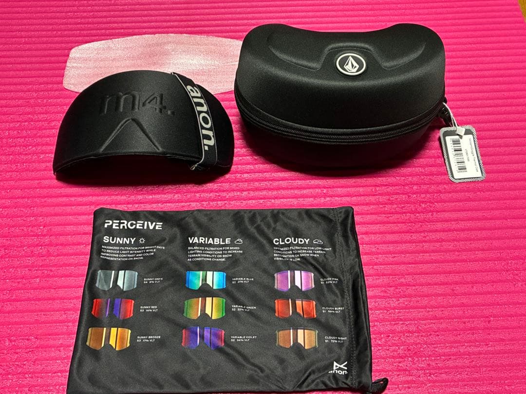 【美品】anon ゴーグル VOLCOMケース付き