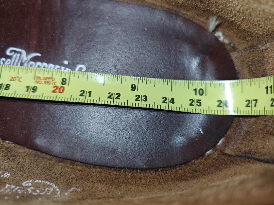 ラッセルモカシン ローファー 8 EE バーガンディー