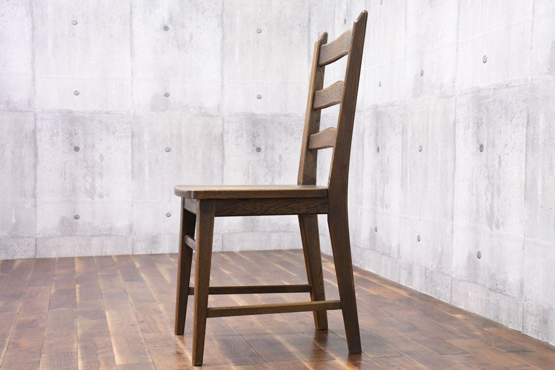 EHK68 永田良介商店 ラダーバック ダイニングチェア ナラ材(オーク材)