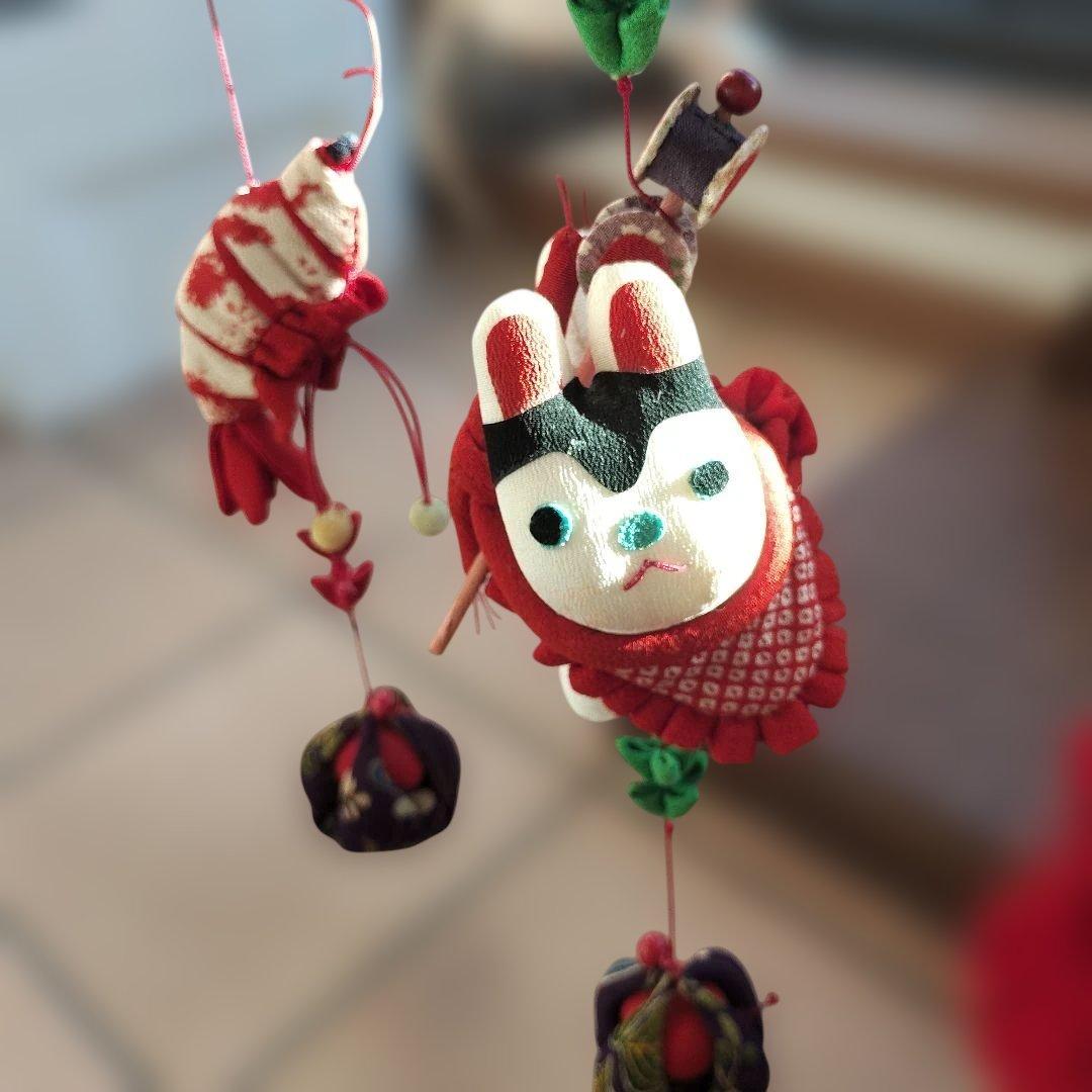 手作り日本の雛飾り 吊り飾り 飾り雛