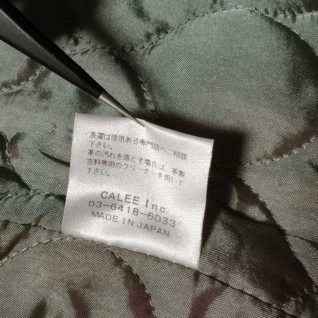 キャリー スタジャン レッド Mサイズ レザー 牛革 ウール 裏地キルティング