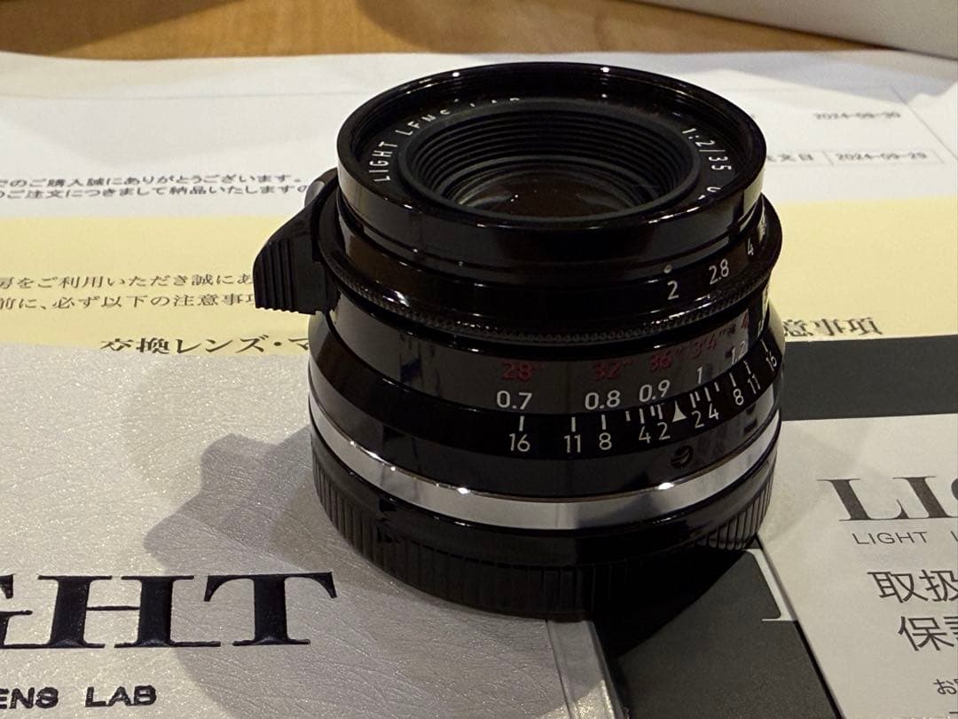 【世界限定100本】LIGHT LENS LAB 35mm f2 ピアノブラック