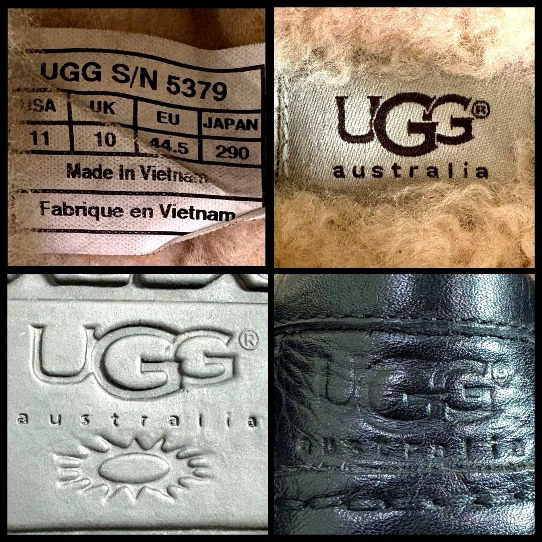 希少■UGG■モカシン■スリッポン 5379 アスコット 本革 シボ革