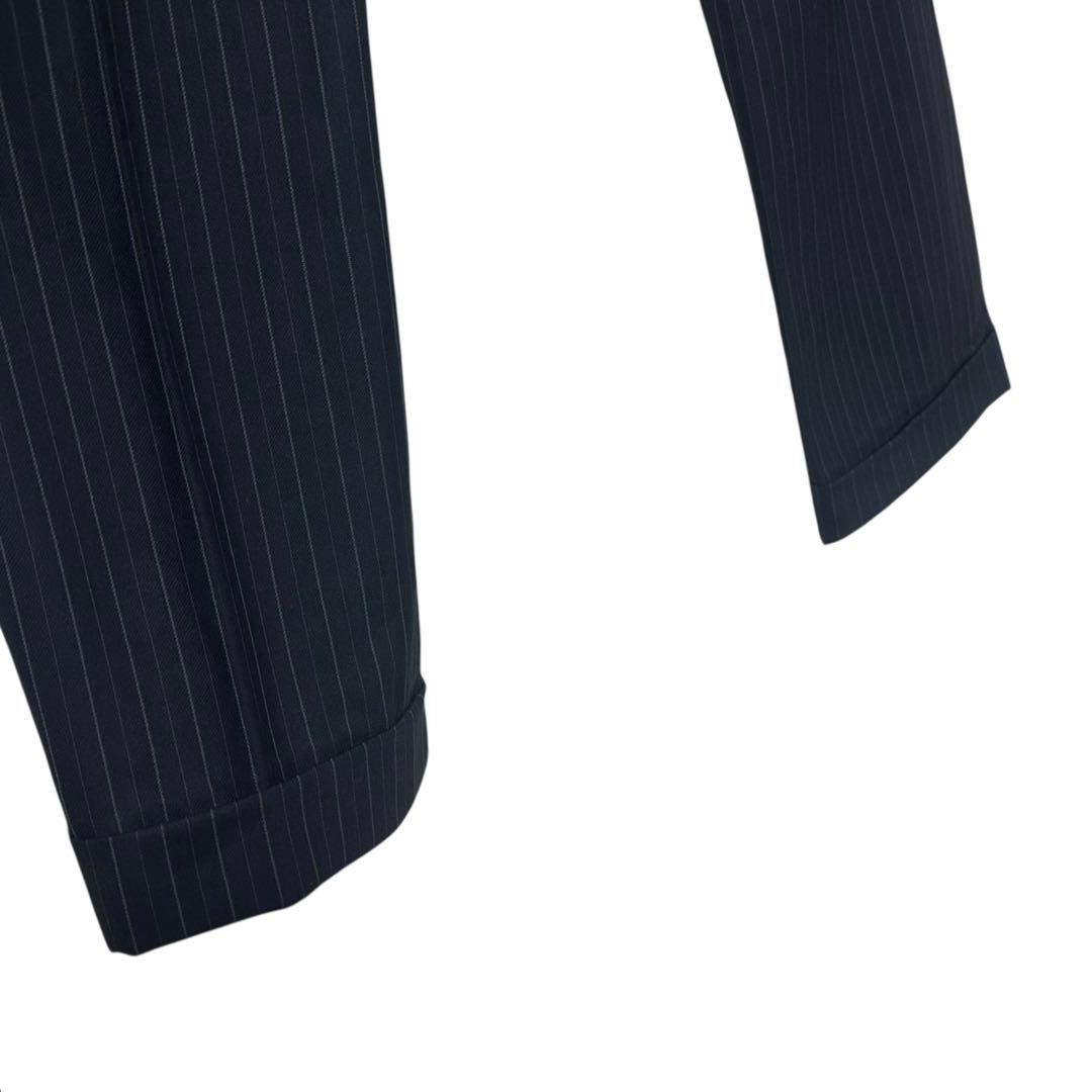 国産美品✨Paul Smith × zenia生地 ストライプ 2ピース紺 M