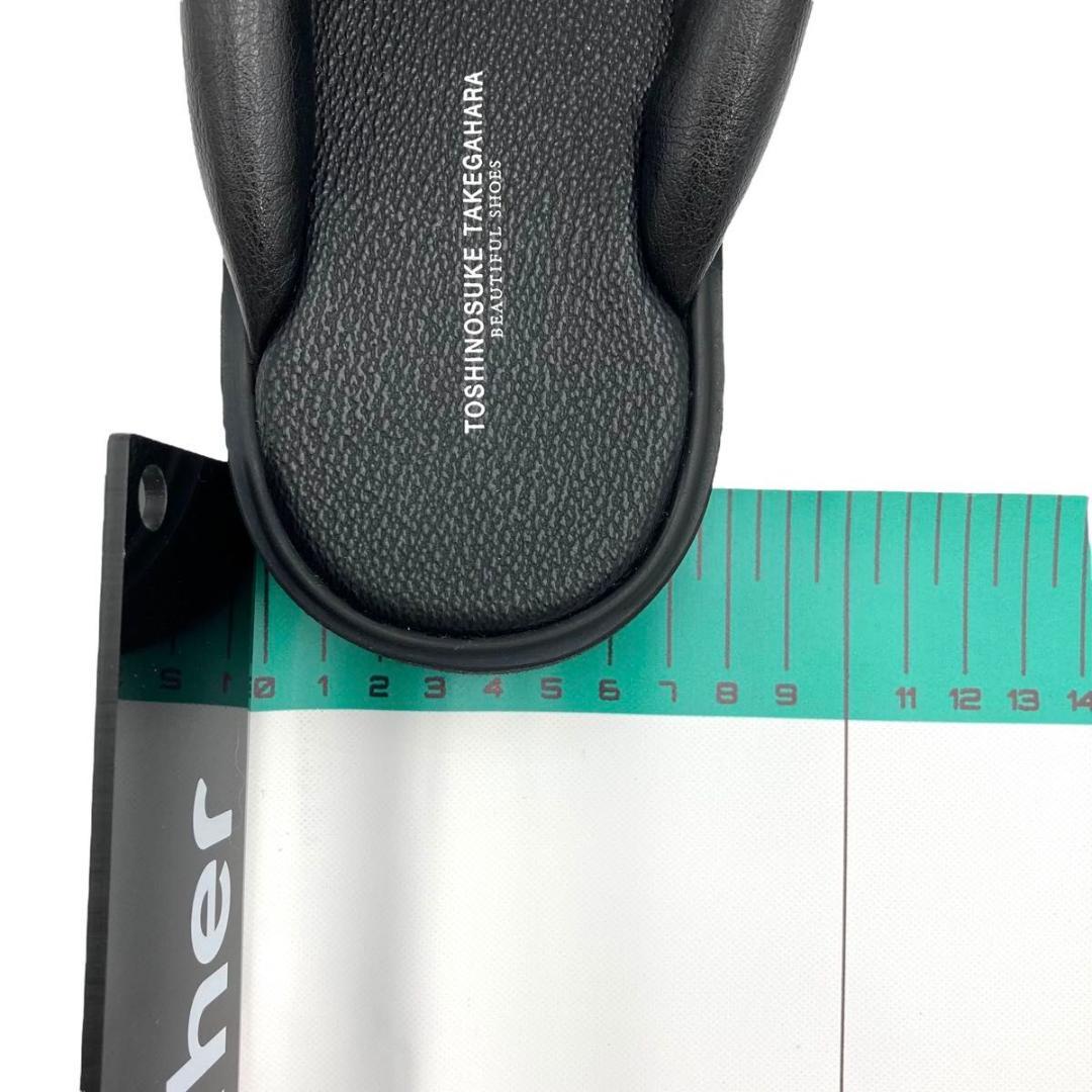 【未使用品】 トシノスケタケガハラ ビューティフルシューズ　トングサンダル　黒