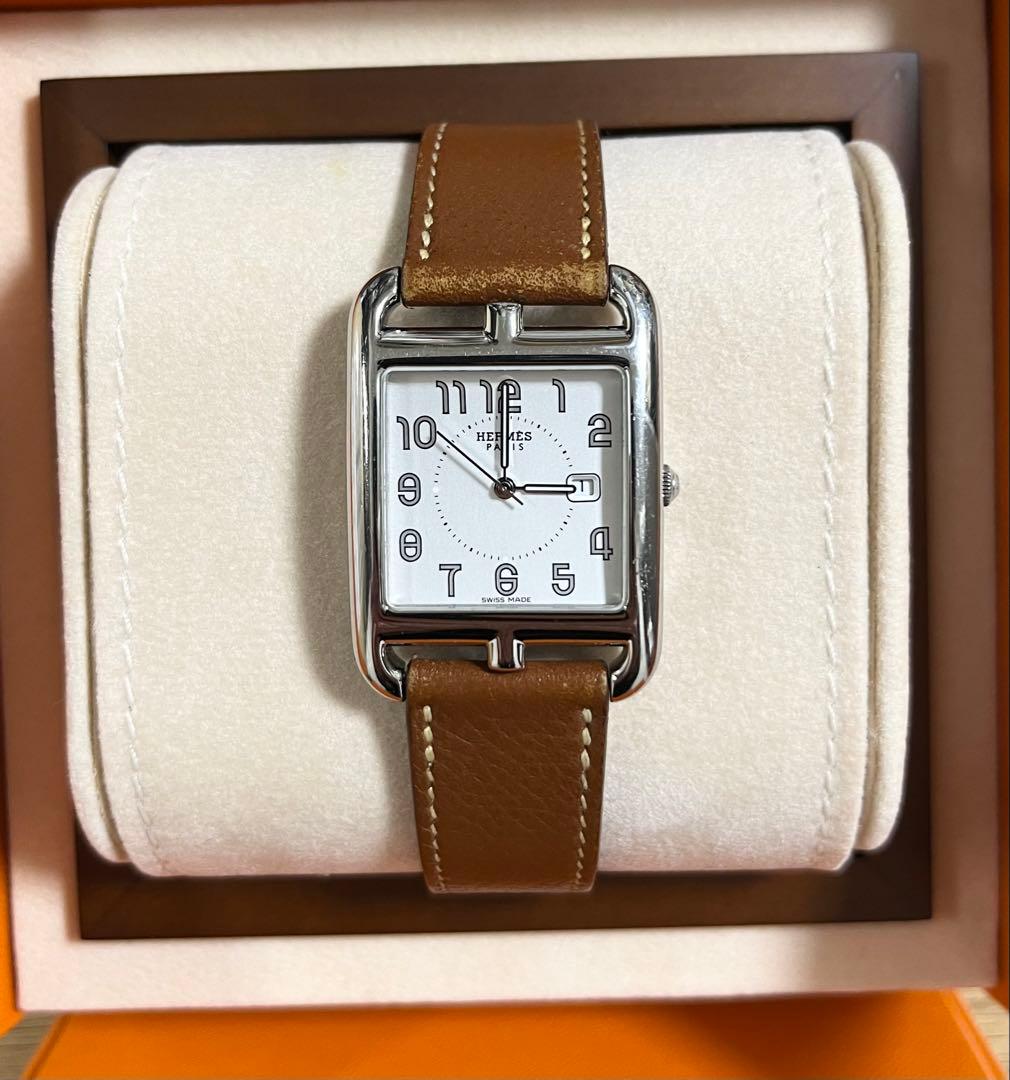 レザーベルトHERMES エルメス 時計 ケープコッド 腕時計 ベルト レザー