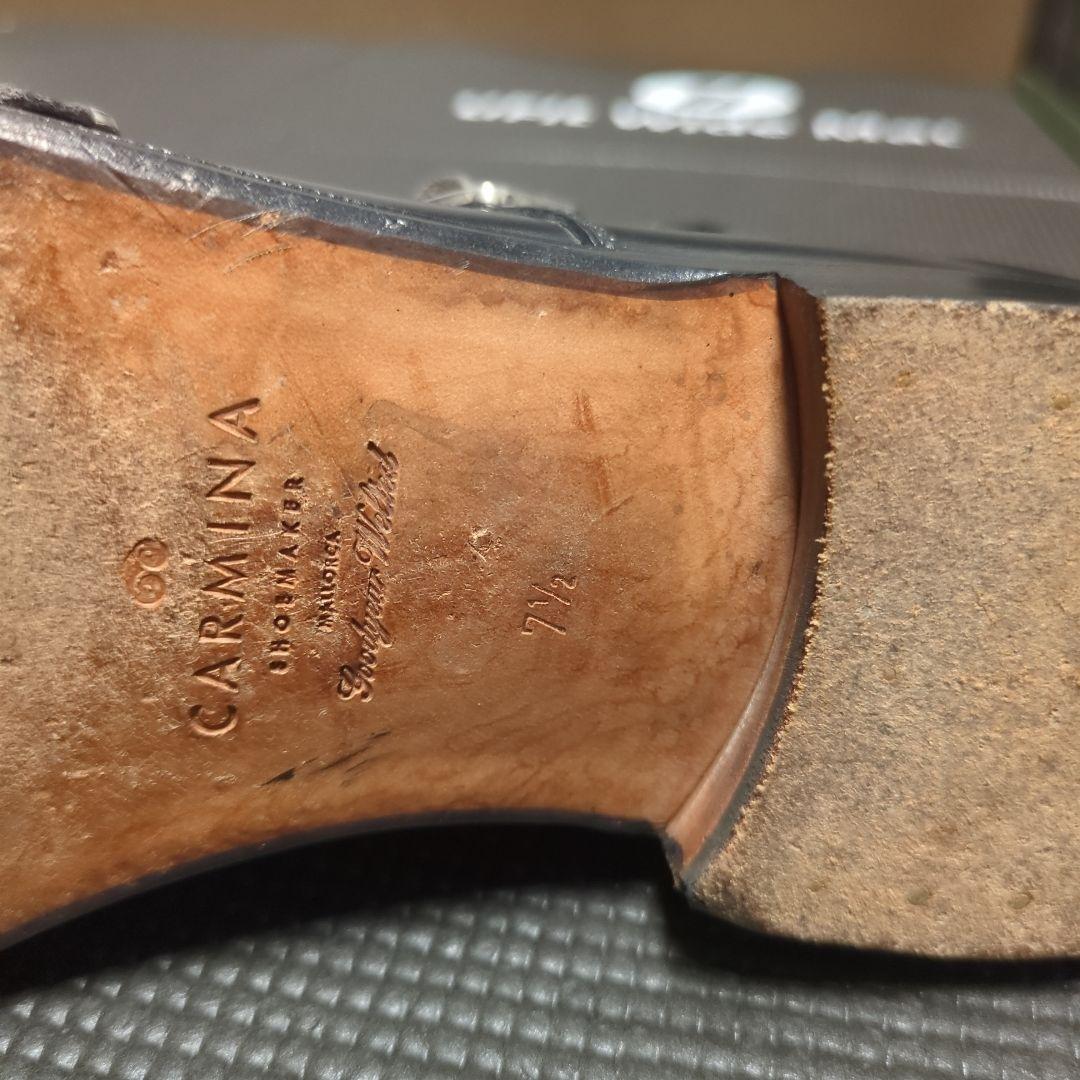 カルミナ　ブラック ダブルモンク サイズ7.5