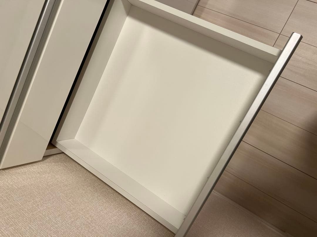 [幅90cm] キッチンボード レジューム90AG-S WH/90QH-R WH