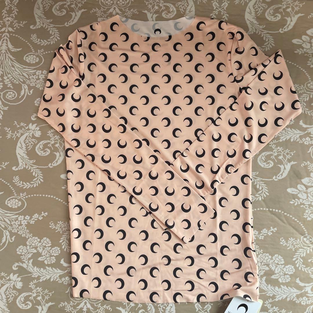 MARINESERRE ムーントップス&レギンスセットピンクベージュ Mサイズ