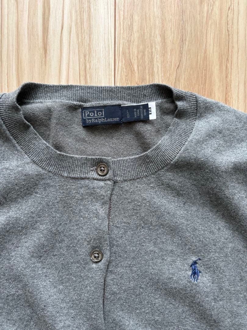 Polo Ralph Lauren グレー　カーディガン　L