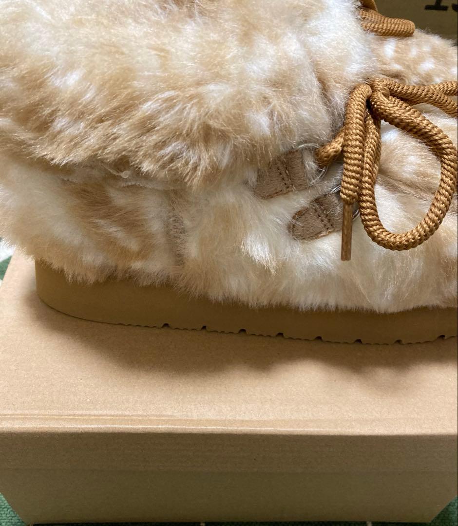 ニコアンド　オリジナルフェイクムートンモカシンブーツ　M ※初期不良あり。