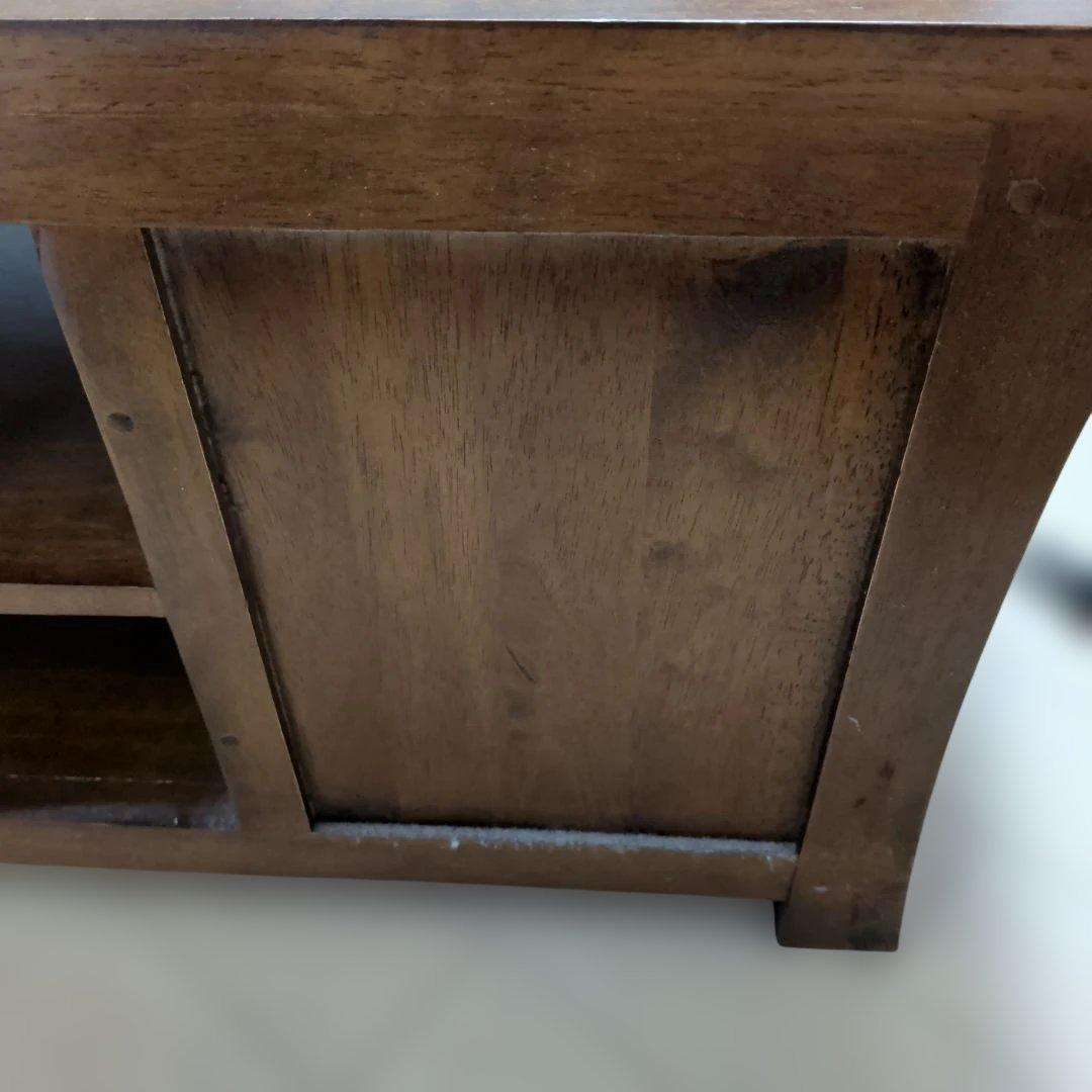 木製テレビ台 収納付き アジアンテイスト（送料込）