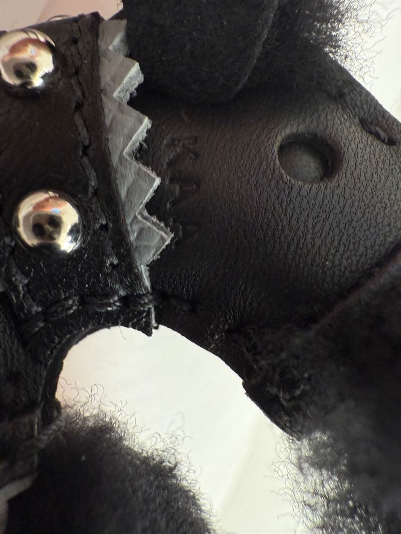 本物保証エルメスバディチャーム 首輪付きクロ×グリパンタン【2025年春夏新色】