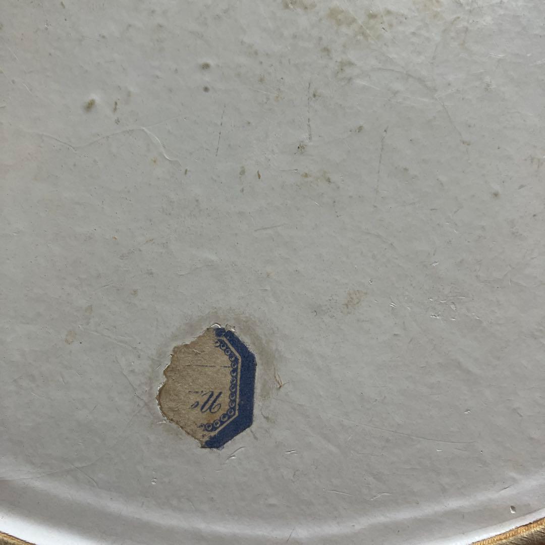 フランスアンティークシルク貼りドラジェボックス　希少　ツバメ　カルトナージュ大