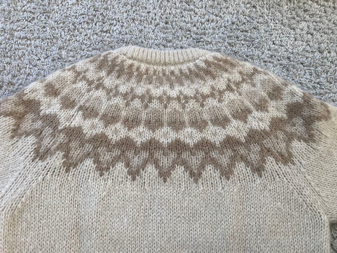 BATONER バトナー ノルディック ニット セーター モヘア アイボリー