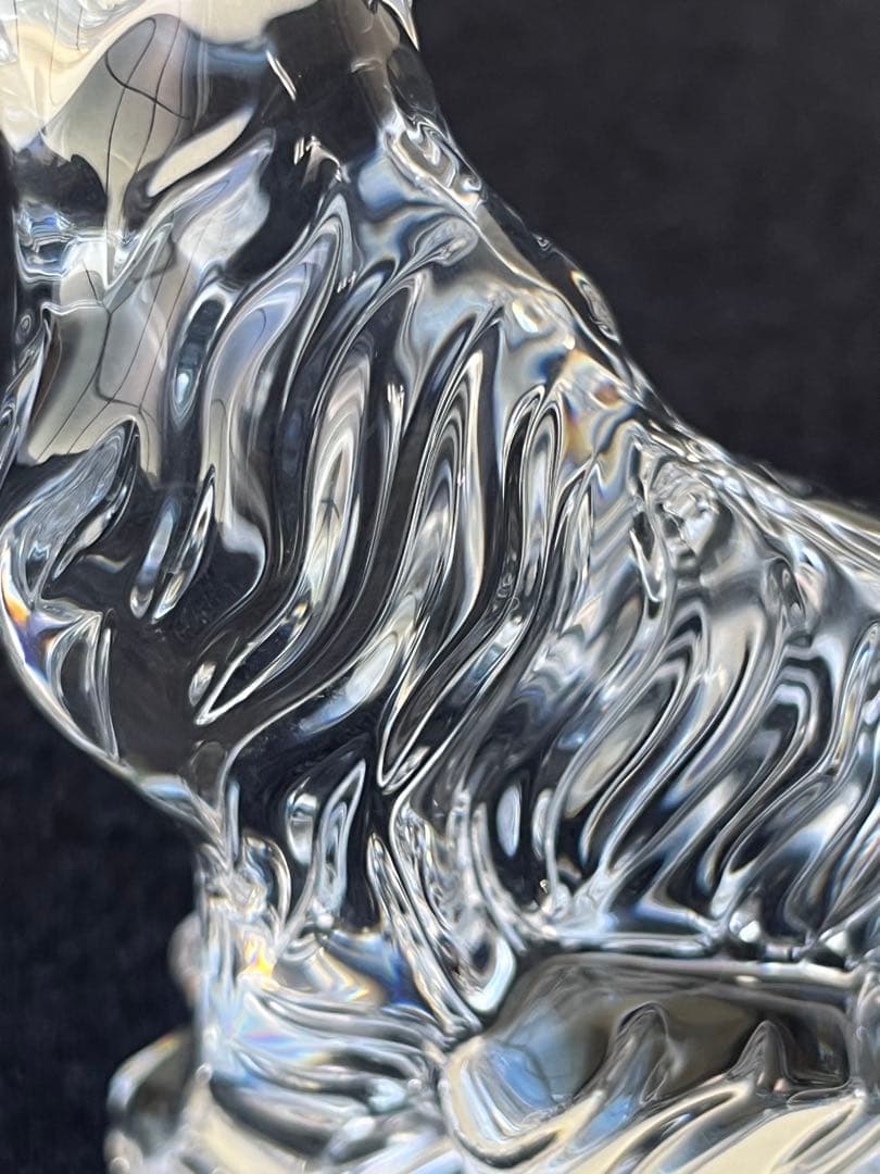 【美品】バカラ　baccarat 干支　虎　置物　ガラス　クリスタル