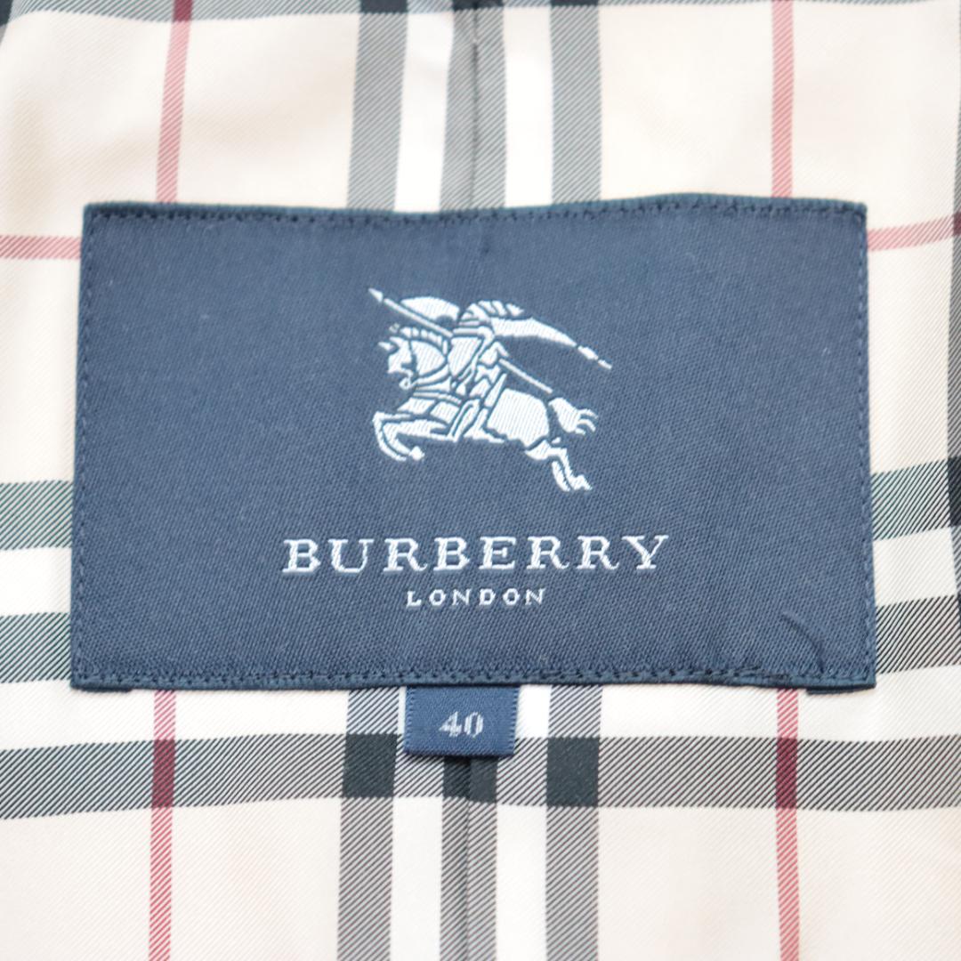 アンゴラ混バーバリー✨ジャケット　ショートコート　ノバチェック ホースロゴ　比翼