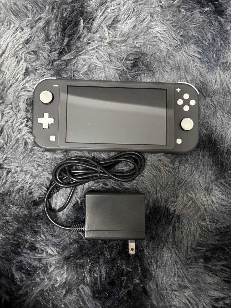 美品　任天堂スイッチライト グレー箱　充電器64GBメモリーカード　Switch