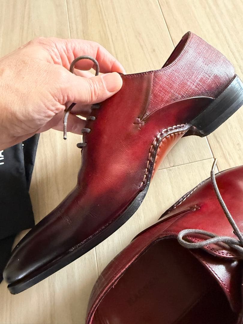 マグナーニレザー ドレスシューズ コニャック サイズ39スペイン製美品