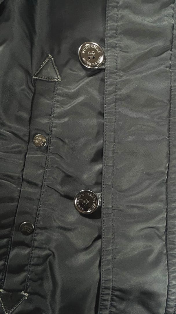 美品✨BURBERRY BLUE LABEL モッズコート　ノバチェック　M 黒