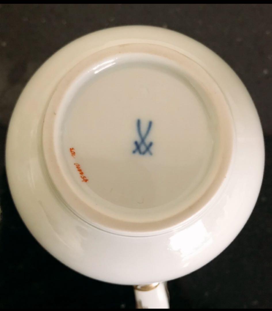 マイセン　インドの花　多彩色　柿右衛門写し　シュガーポット&クリーマー