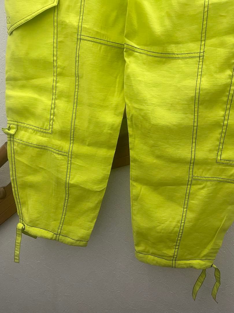 GANNI / ガニー　イエロー　パンツ　ハイウエスト　ポケット