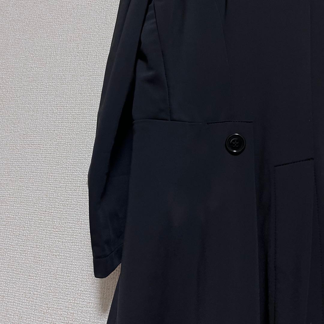 Re7k　　　ナイロン　燕尾　ジャケット　コート　ダブル　黒