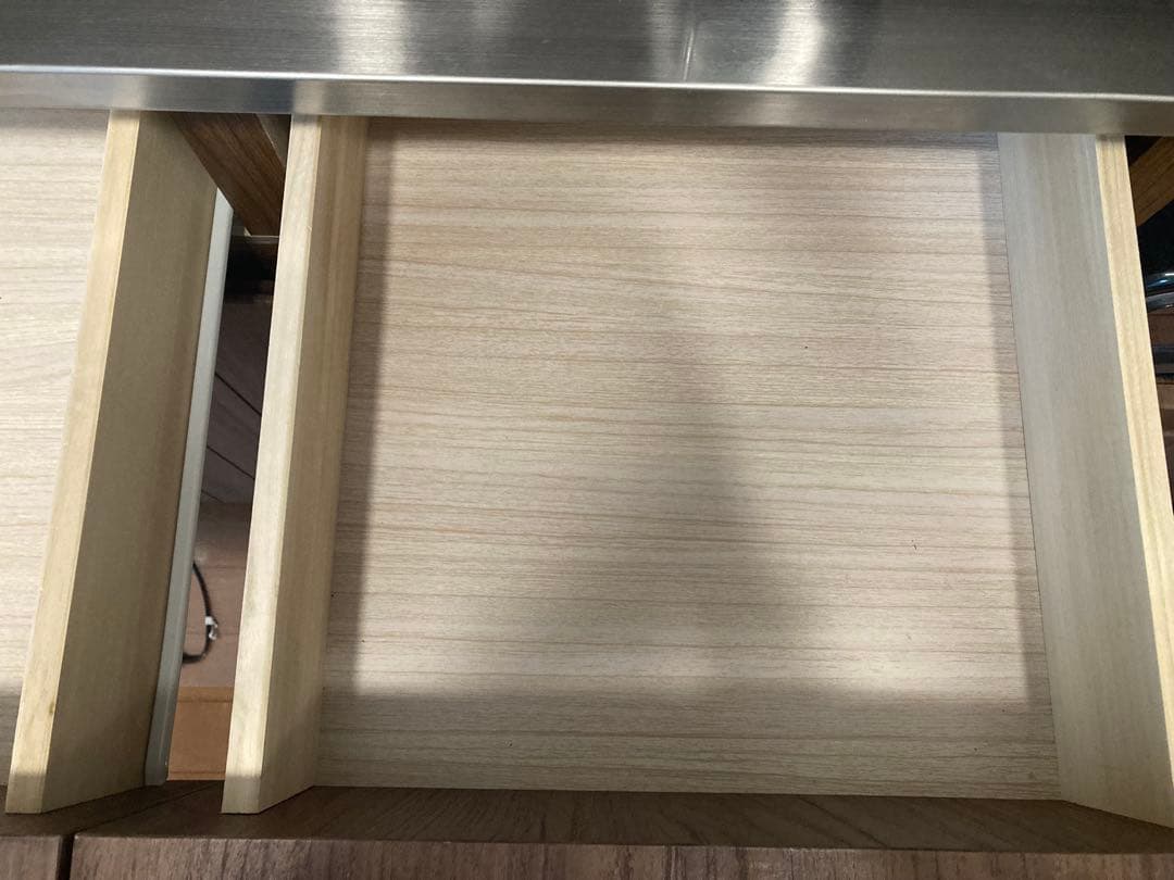 ニトリ キッチンボード ブラウン キャビネット 食器棚