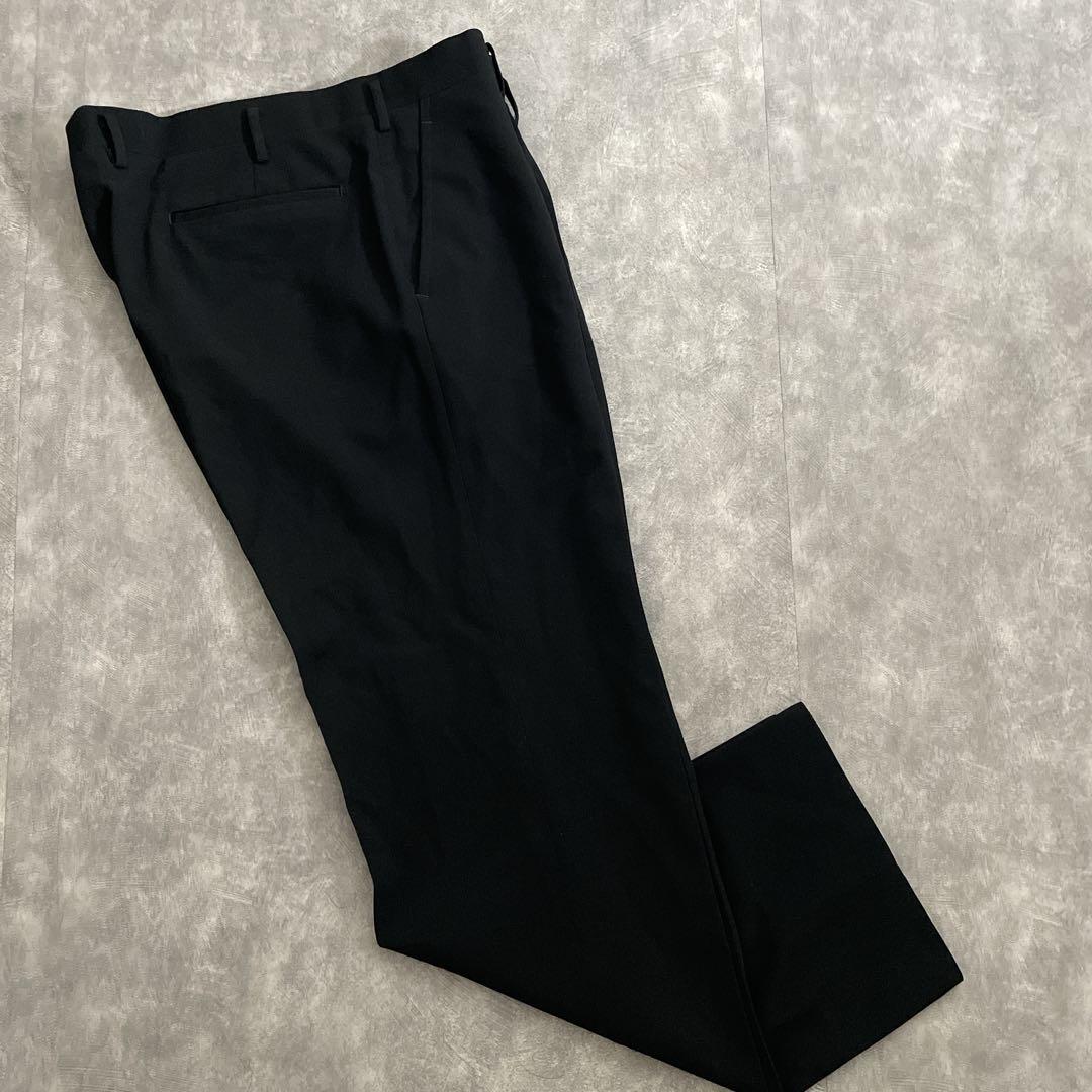 極上 白金ボタン 漆黒ダブルブレストスーツ Saint Laurentネクタイ