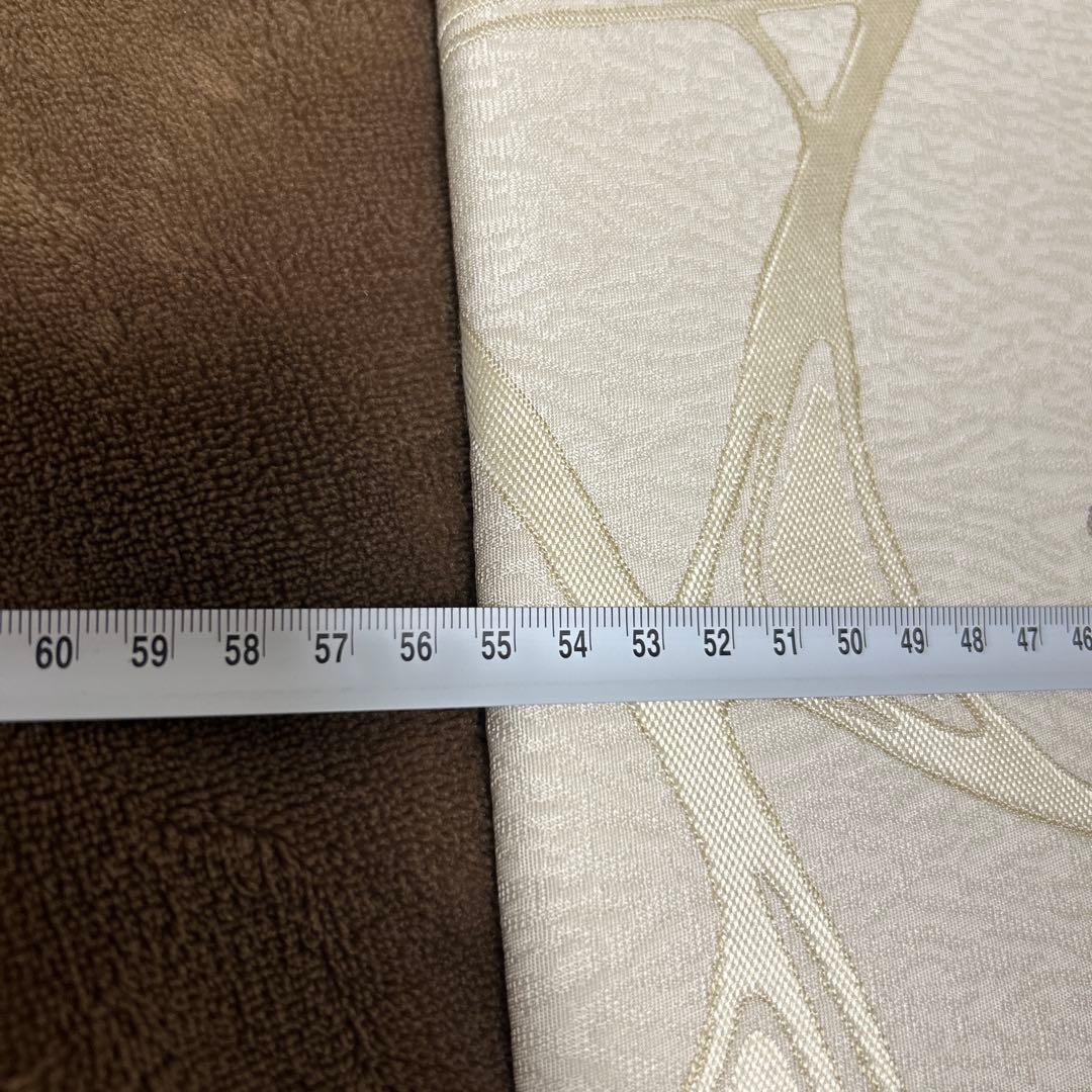 袋帯 洒落袋帯 西陣織 六通 アイボリー