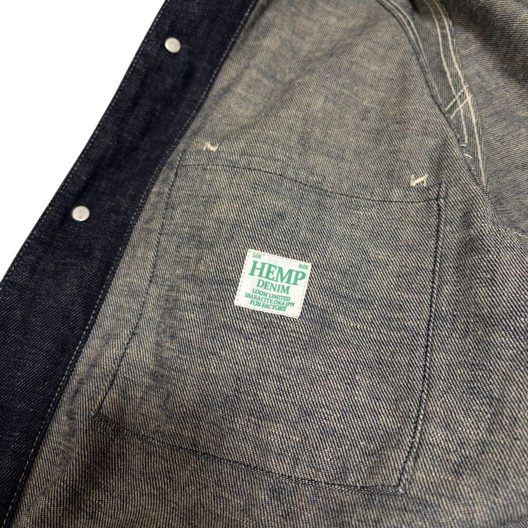 FOB FACTORY ヘンプデニム カバーオール Mサイズ 日本製 美品